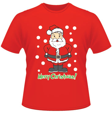 Unisex Adult Christmas Xmas T Shirt (Santa Design)