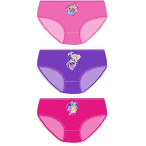 Girls Cartoon Character My Little Pony Briefs (3 Pack)