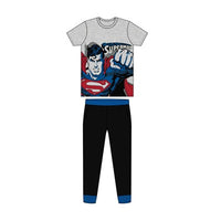 Mens Cartoon Character Superman Pyjama Set