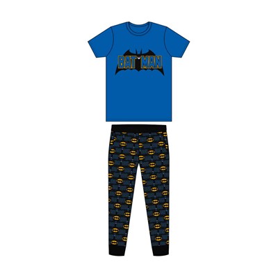 Mens Cartoon Character Batman Pyjama Set