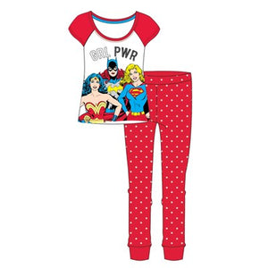 Ladies Woman Cartoon Character DC Superhero Pyjama Set