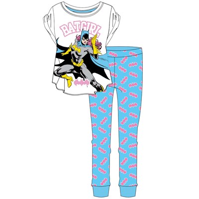 Ladies Woman Cartoon Character Batgirl Pyjama Set