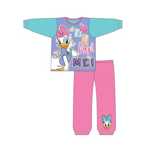 Girls Toddler Cartoon Character Daisy Duck Sleeve Pyjama Set