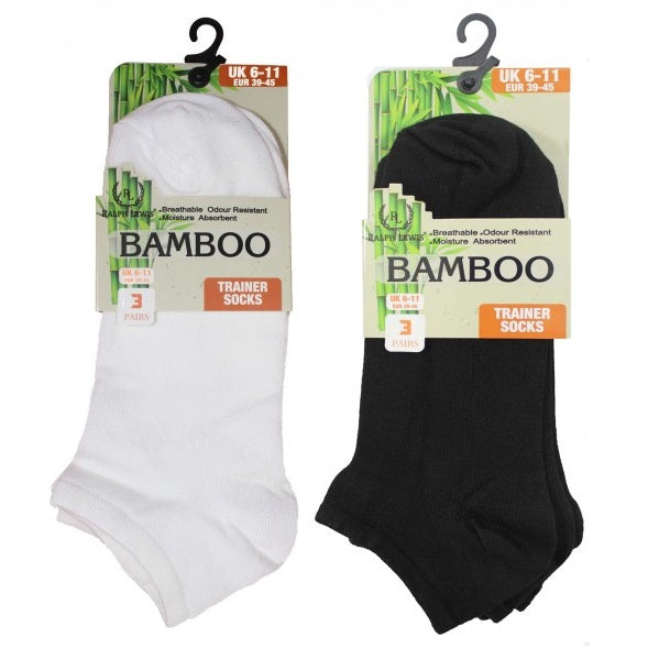 Mens Bamboo Trainer Socks (3 Pair)