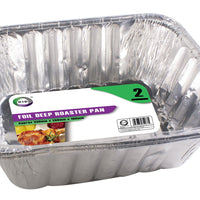 2pc Foil Deep Roaster Pan