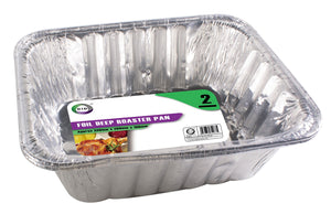 2pc Foil Deep Roaster Pan