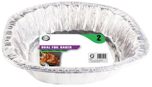 2pc Oval Foil Baker