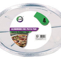 4pc Aluminium Foil Pizza Pan