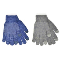 Mens Marl Touchscreen Gloves With Grip