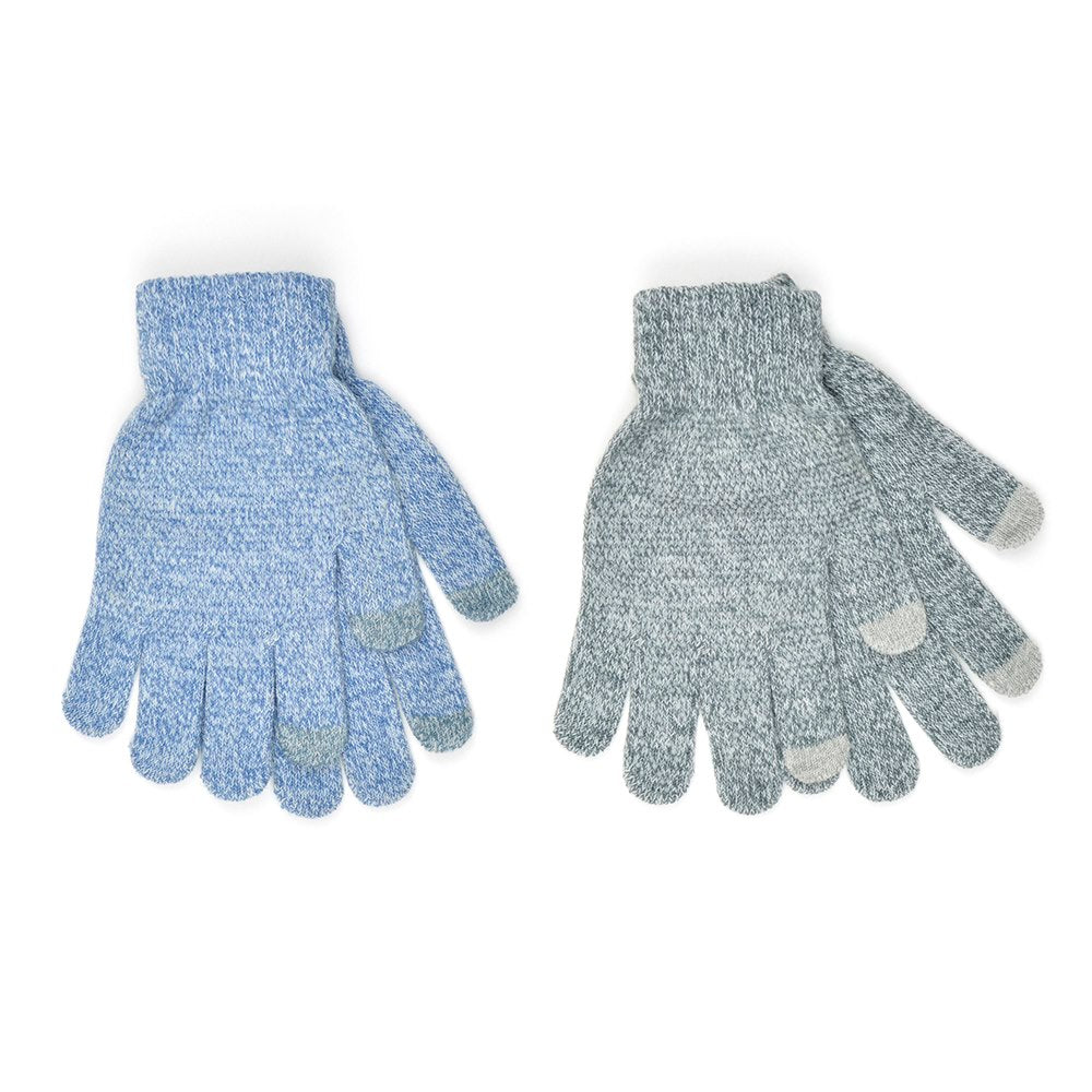 Ladies Marl Touchscreen Gloves With Grip