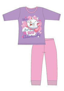 Girls Licensed Marie Long Sleeve Pyjama PJs Set