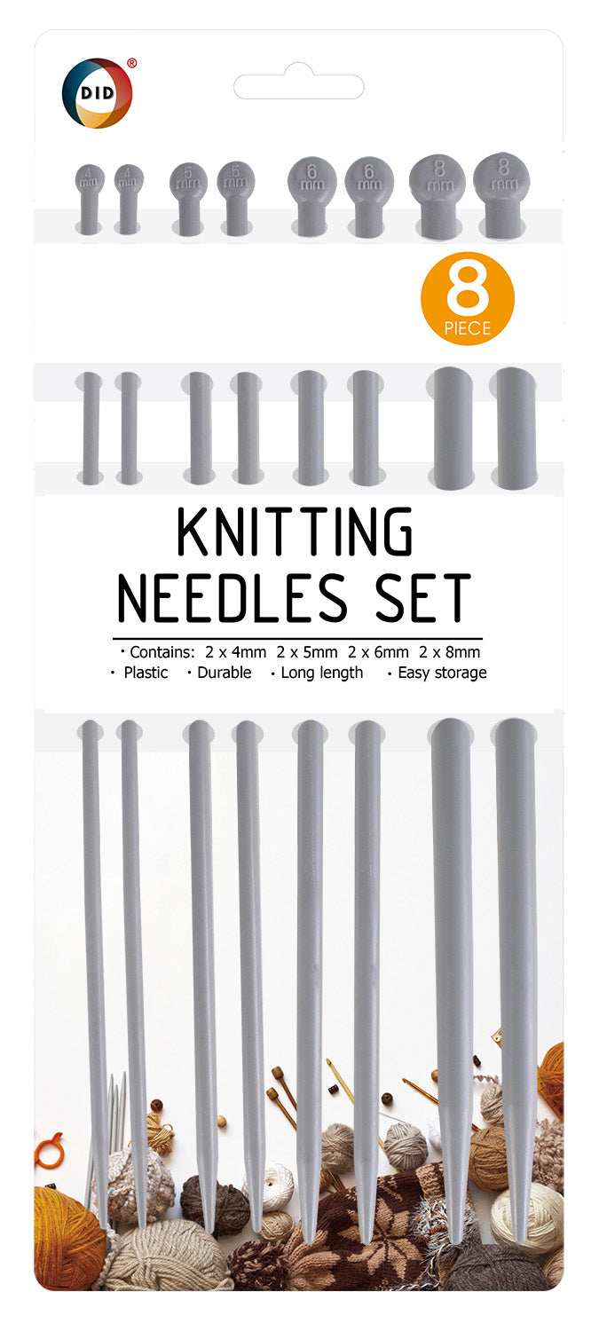 8pc Knitting Needles Set