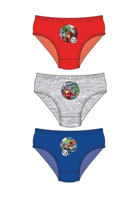 Boys Avengers Licenced Character 3pk Briefs