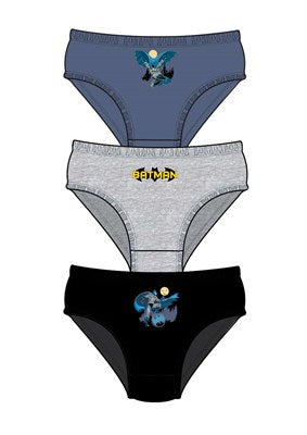 Boys Licensed Batman Underwear Briefs (3 Pack)