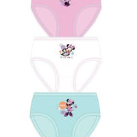 Girls Character Disney Minnie Mouse Underwear Briefs (3 Pack)