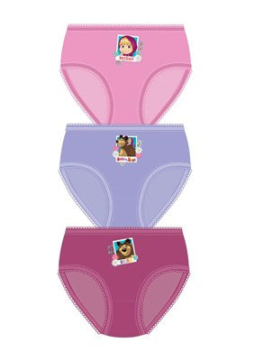Buy Wholesale Girls Licenced Masha And The Bear Underwear Briefs (3 Pack)  Supplier UK