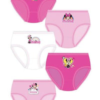 Girls Character Disney Minnie Mouse Underwear Briefs (5 Pack)