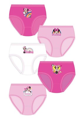 Girls Character Disney Minnie Mouse Underwear Briefs (5 Pack)