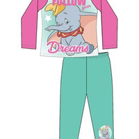 Girls Older Dumbo Sub Long Pyjama PJs Set