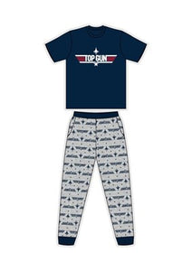 Mens Top Gun Pyjama PJs Set