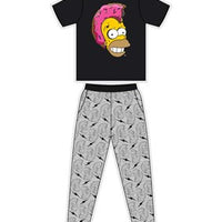 Mens Licenced Simpsons Pyjama PJs Set