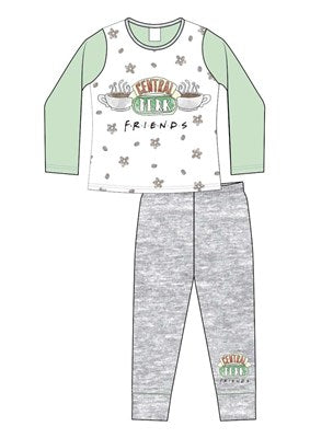 Girls Older Licenced Friends Sub Long Pyjama PJs Set