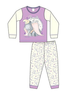 Baby Girls Licensed Dumbo Long Pyjama PJs Set