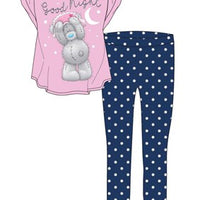 Ladies Women Licensed Tatty Teddy Pyjama PJs Set