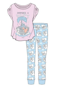Ladies Licensed Dumbo Pyjama PJs Set
