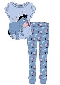 Ladies Official Disney Eeyore Pyjama PJs Set