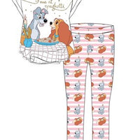 Ladies Licensed Disney Lady And Tramp Pyjama PJs Set