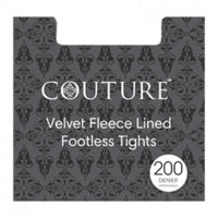 Ladies Fashion Velvet Fleece Lined Footless Tights 200 Denier
